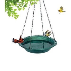 Bird/Butterfly Baths for Outdoors Heavy Duty Antique Green Rustproof Chains
